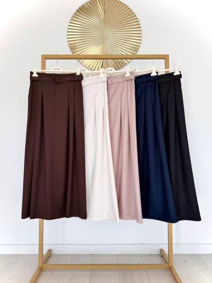 CLOTHÉ - Long skirt with belt