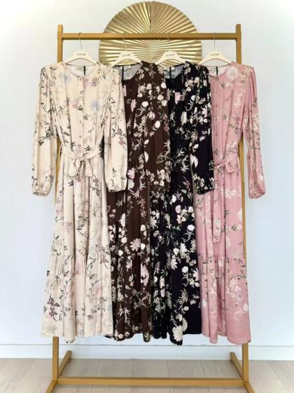 CLOTHÉ - Long shirt dress with print