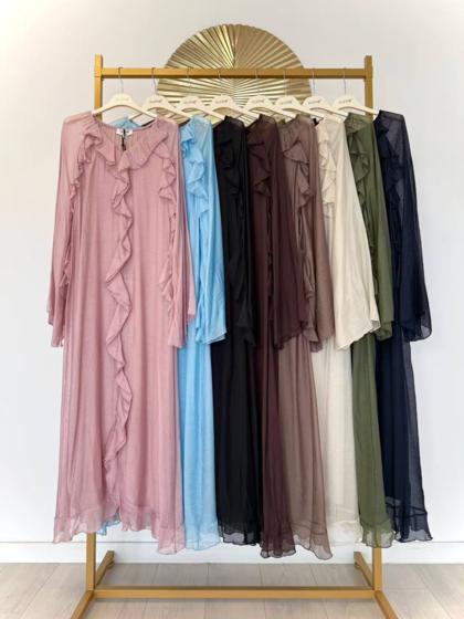 CLOTHÉ - Long dress with ruffles