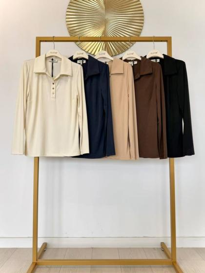 CLOTHÉ - Long-sleeved polo shirt