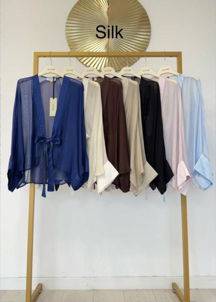 CLOTHÉ - Short silk cardigan