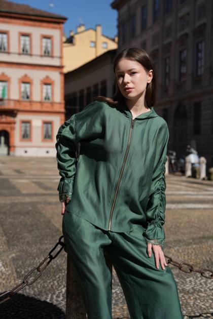 CLOTHÉ - Bomber jacket with gathered sleeves