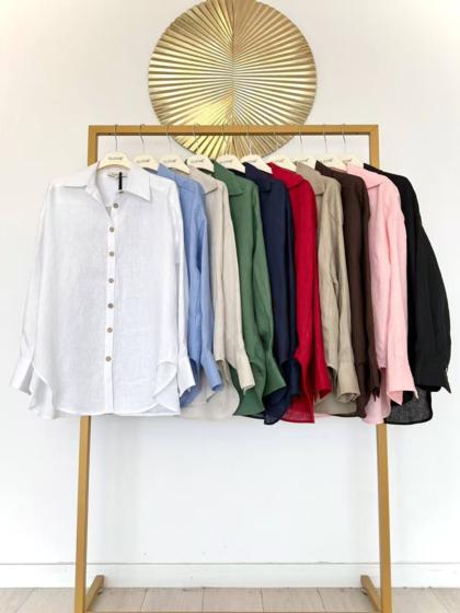 CLOTHÉ - Oversized linen shirt