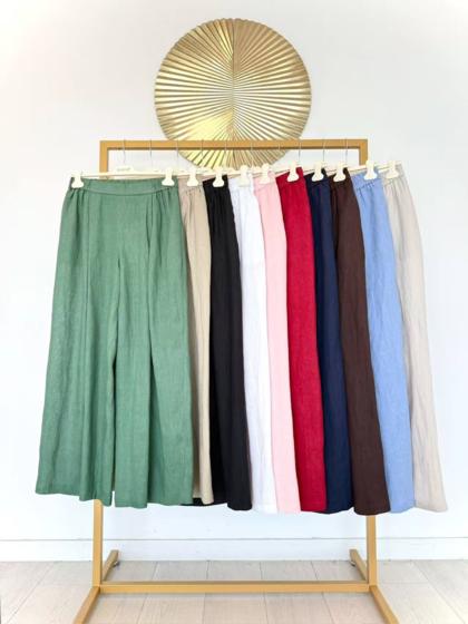 CLOTHÉ - Long linen trousers