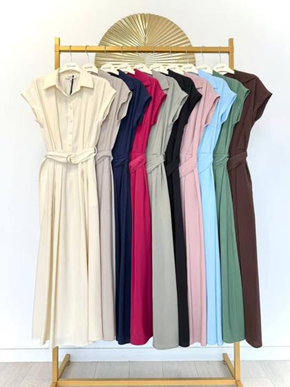 CLOTHÉ - Sleeveless dress with belt