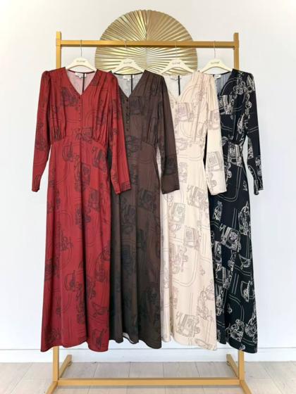 CLOTHÉ - Long dress with print
