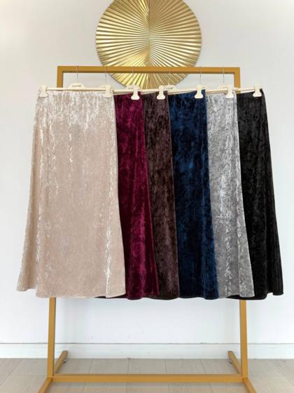 CLOTHÉ - Long chenille skirt